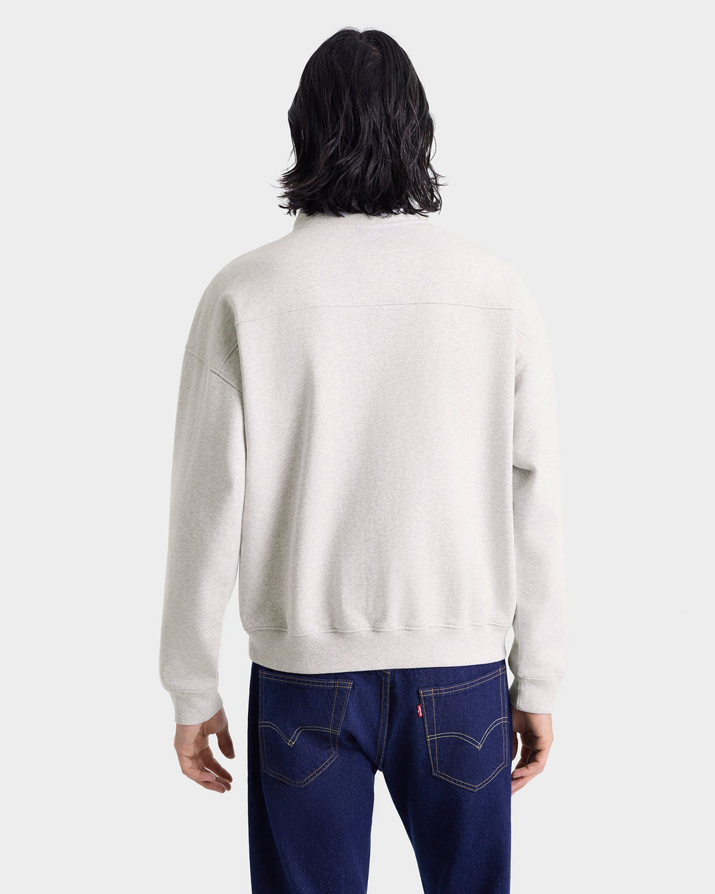 BH Crest Quarter Zip - Heather Gray/Navy