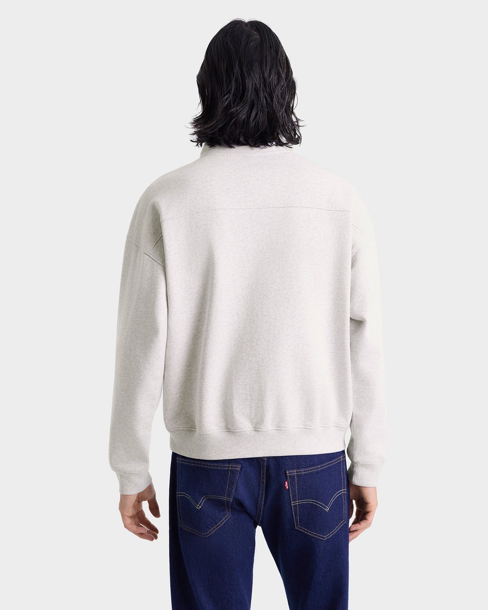 BH Crest Quarter Zip - Heather Gray/Navy