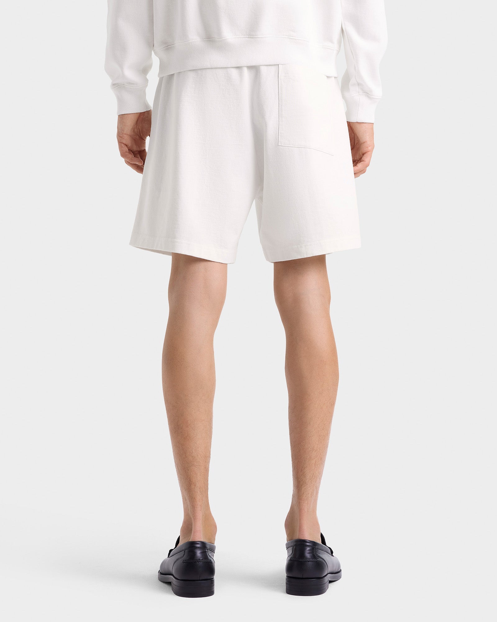 Yale Crest Gym Short - White/Navy