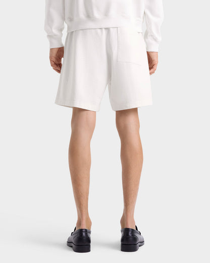 Yale Crest Gym Short - White/Navy
