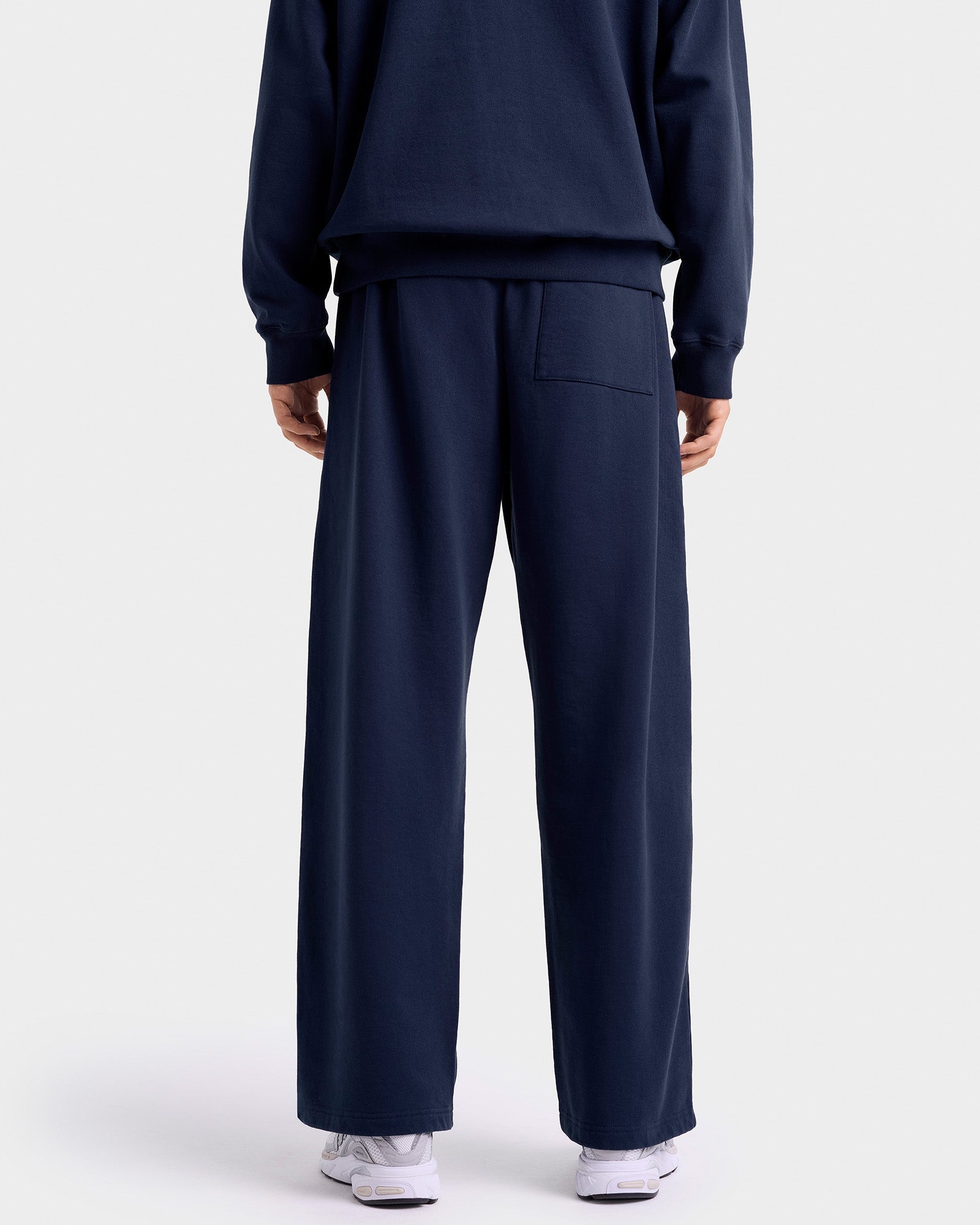 Yale Classic Wide Sweatpant - Navy/White