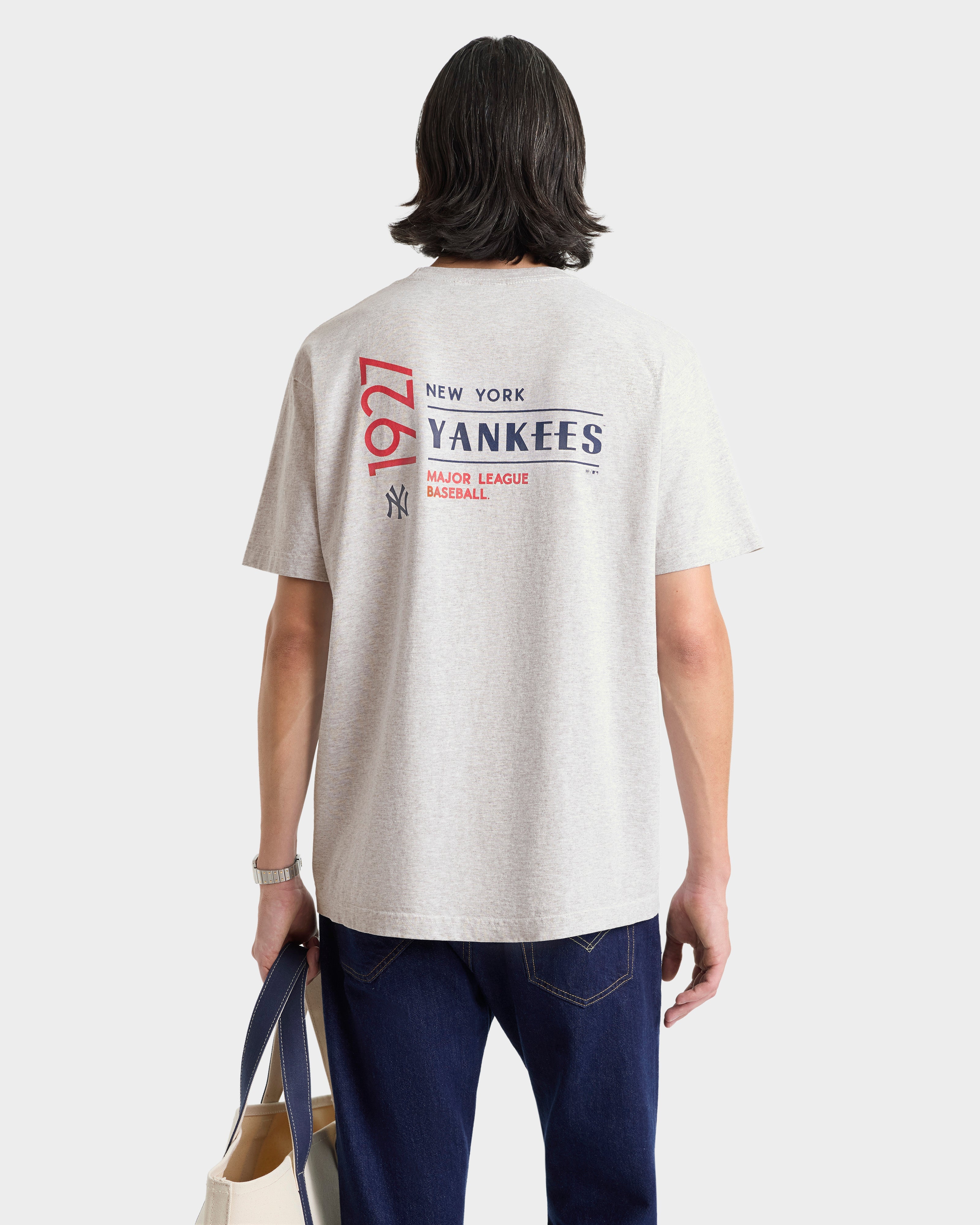 Slugger T-Shirt - Heather Gray/Navy