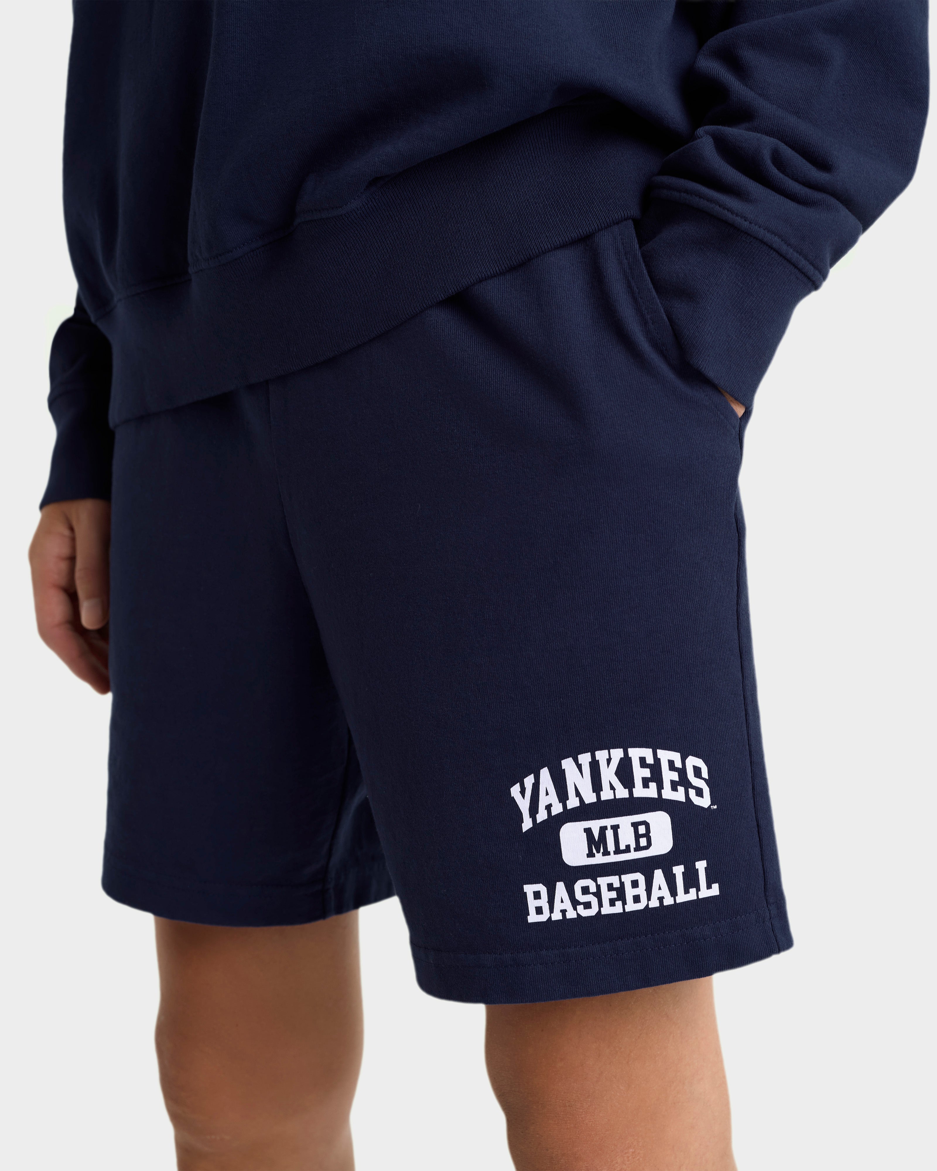 Yankees Ivy Gym Short - Navy/White