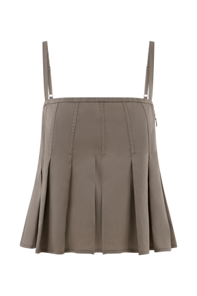 Mae Cotton Top - Pebble Brown