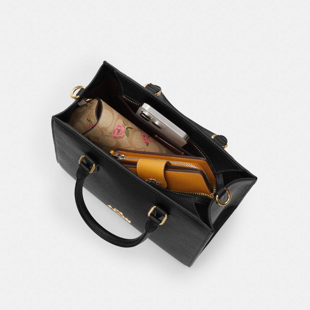 Maggie Small Tote Bag In Blocked Signature Canvas