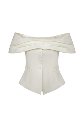 Maxime Suiting Vest - Ivory