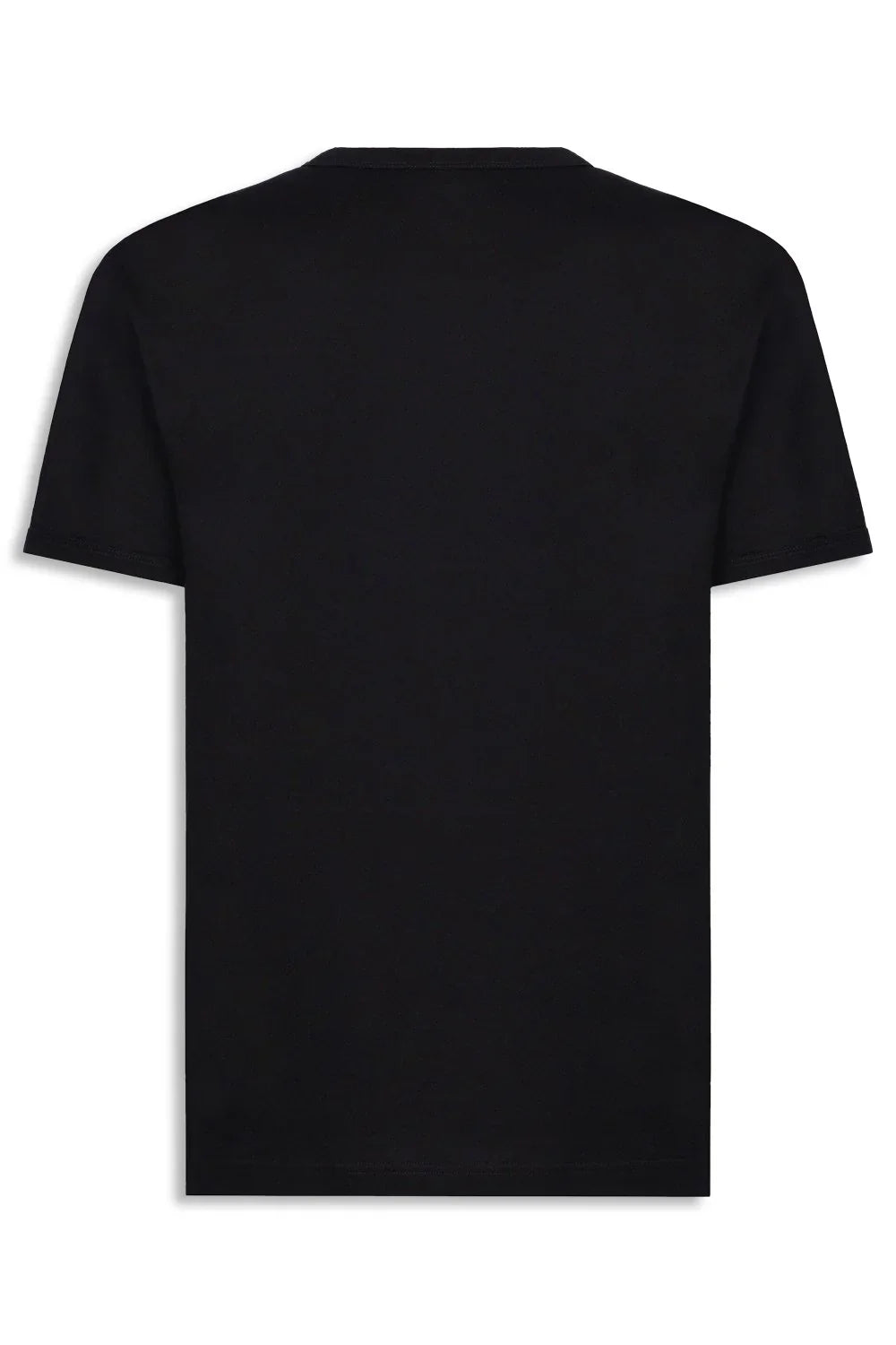 Dolce & Gabbana Silver Plaque T-Shirt in Navy Blue