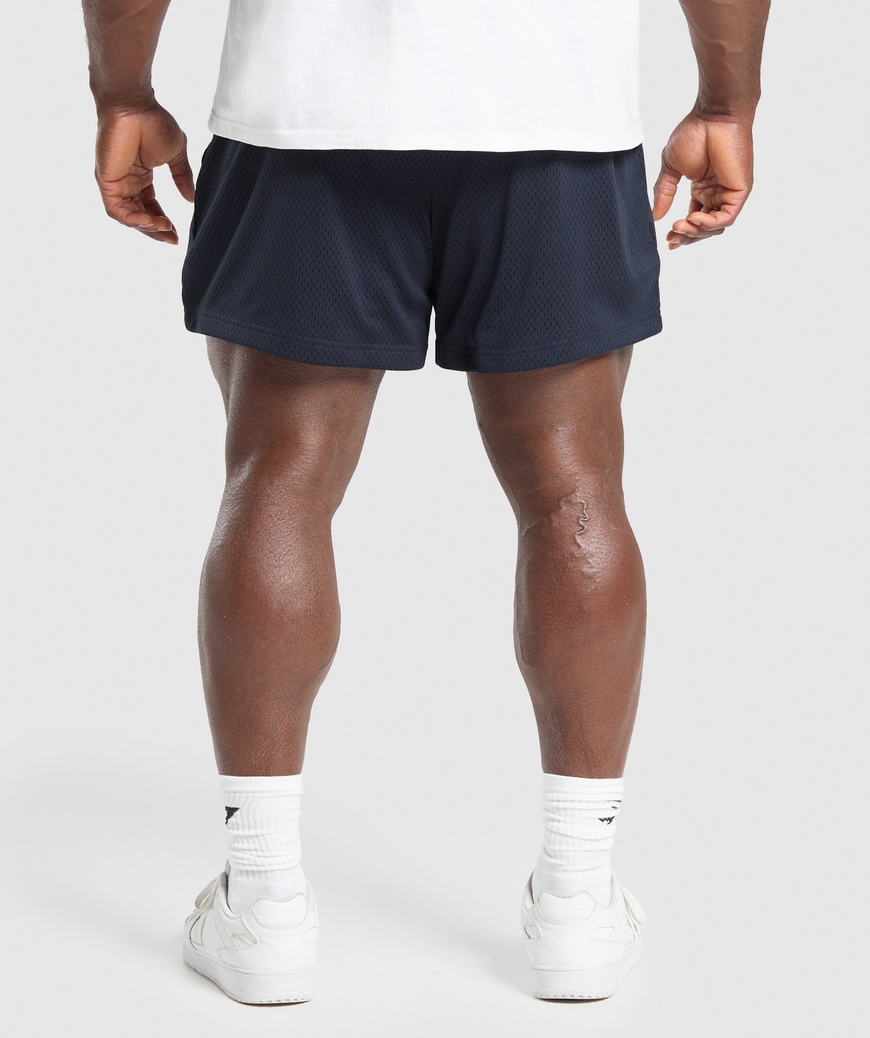Gymshark Lifting Mesh 5" Shorts - Heavy Blue