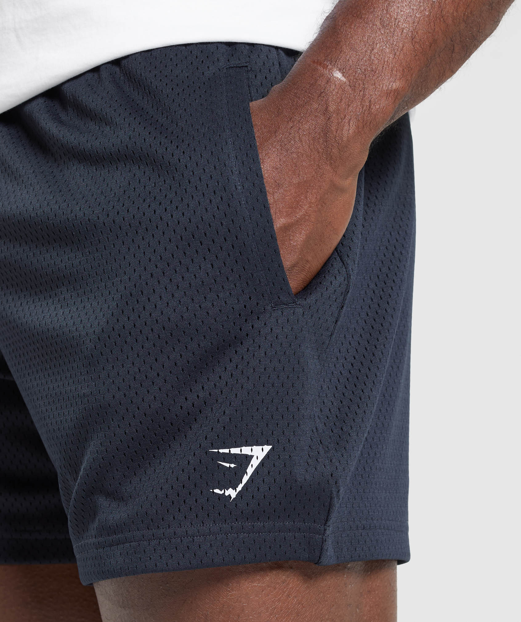 Gymshark Lifting Mesh 5" Shorts - Heavy Blue