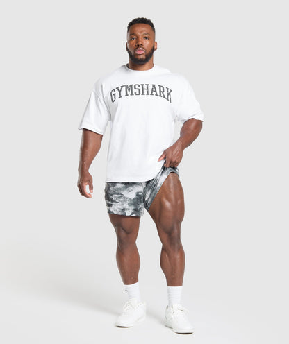 Gymshark Lifting Mesh 5" Shorts - Metal Grey