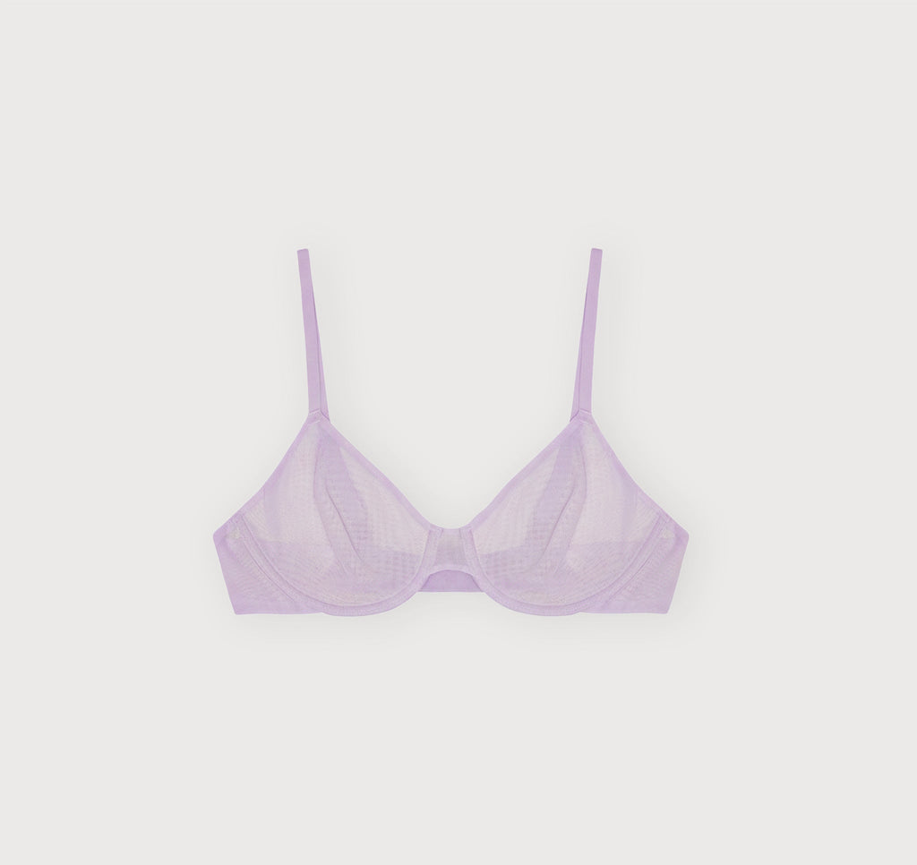 Mesh Unlined Demi Bra