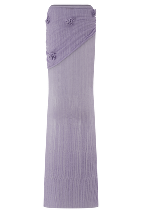 Orianna Orchid Knit Maxi Skirt - Orchid