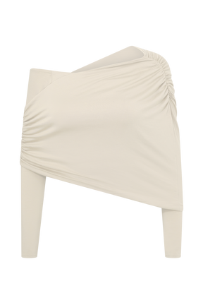 Corinna Modal One Shoulder Top - Ivory