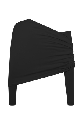 Corinna Modal One Shoulder Top - Black