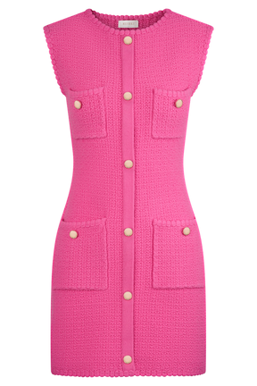 Mia Knit Mini Dress - Pink
