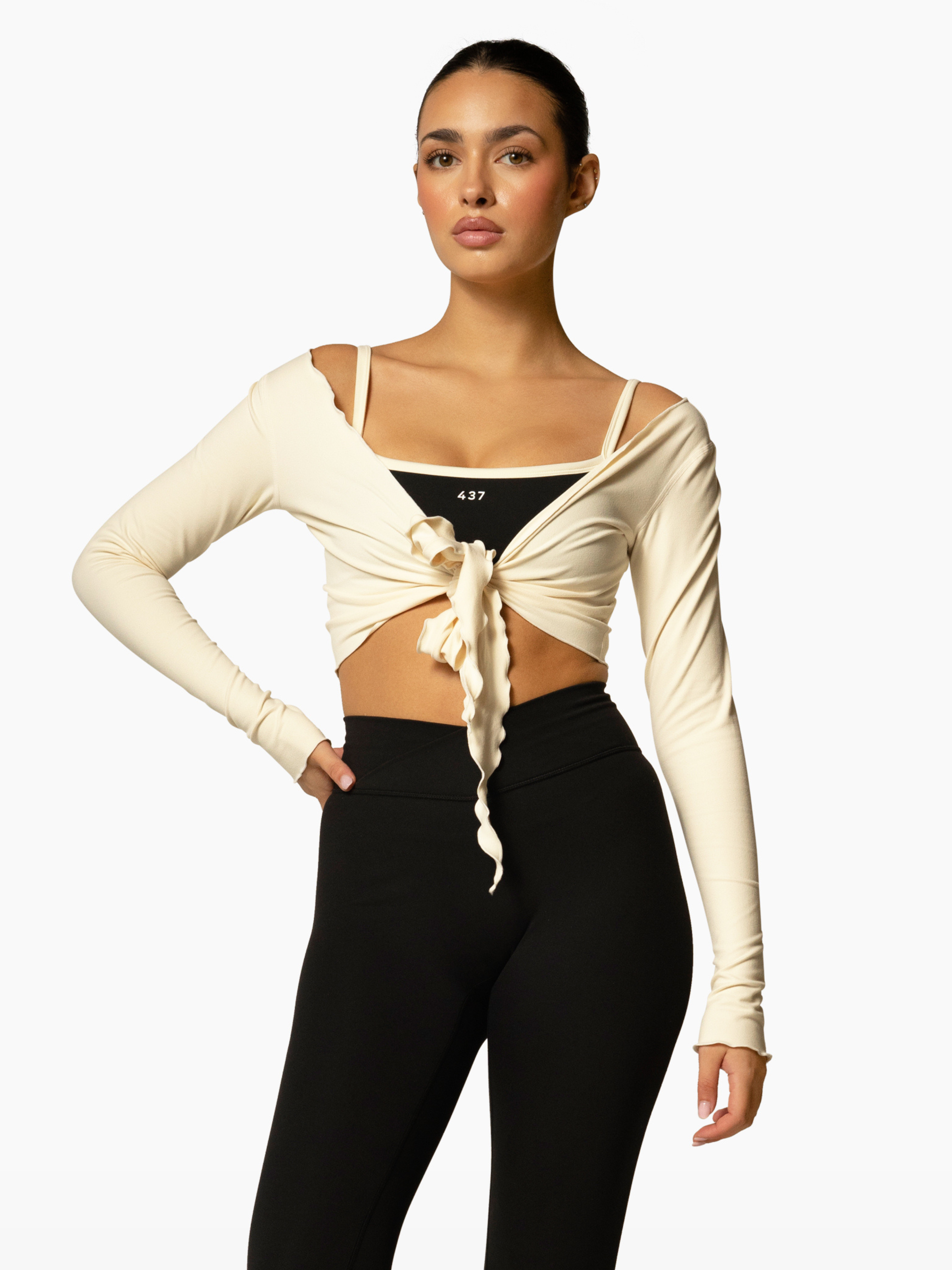 The Micro Bra / Black-Crème