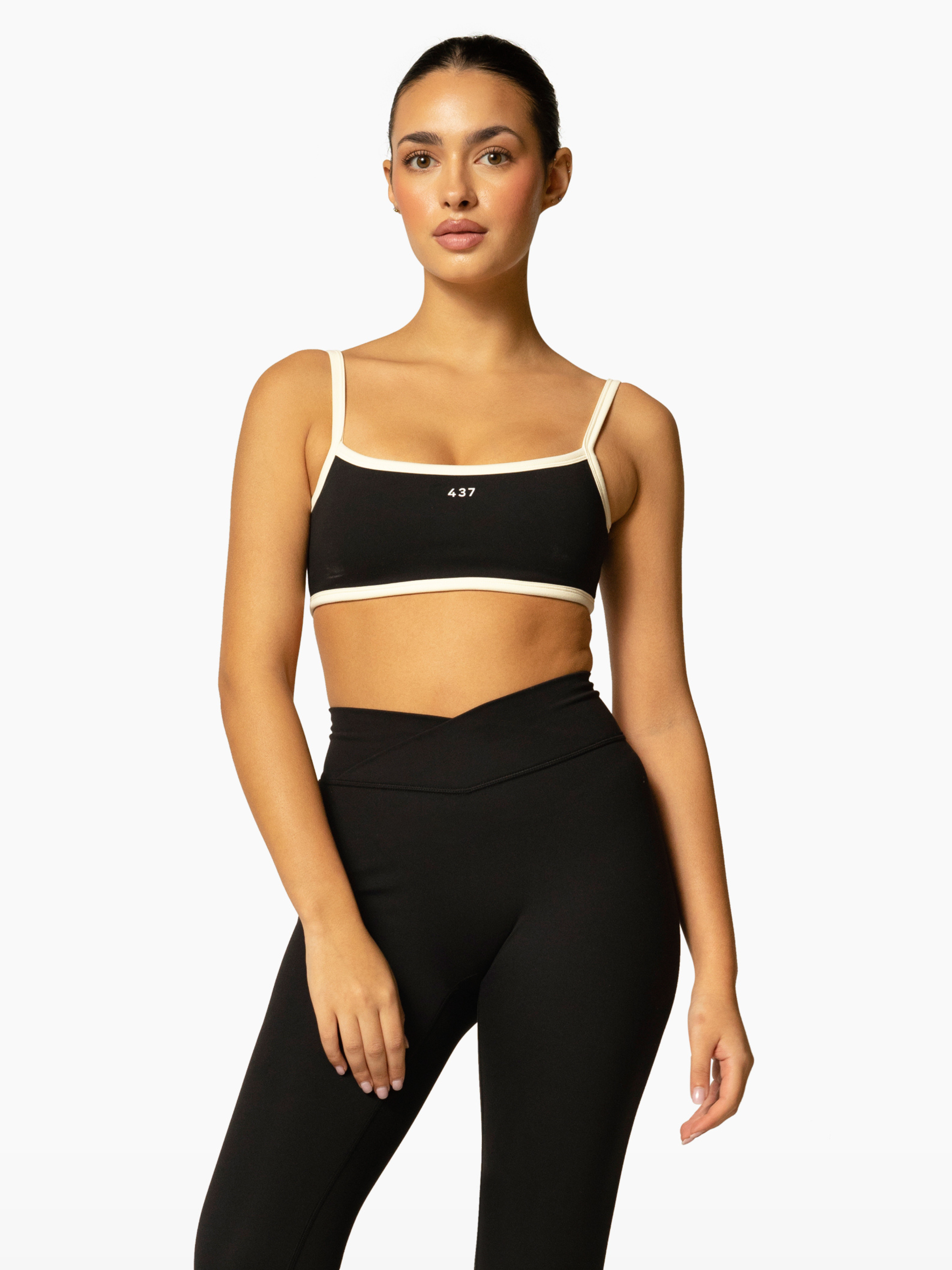 The Micro Bra / Black-Crème