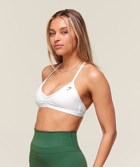 Gymshark Minimal Sports Bra - White
