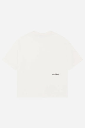 Mock neck t-shirt - oat/black