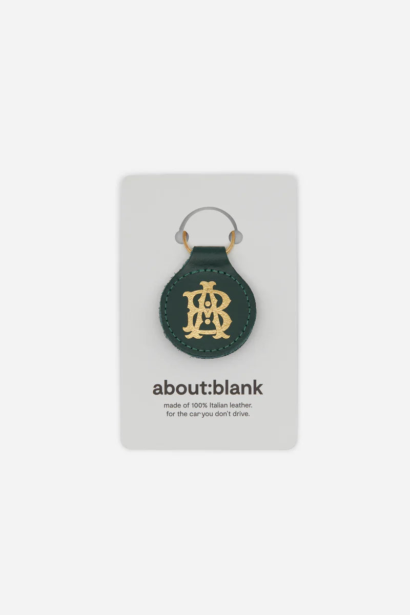 Italian leather keyring