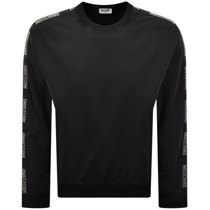 Moschino Active Logo Tape Sweatshirt Black