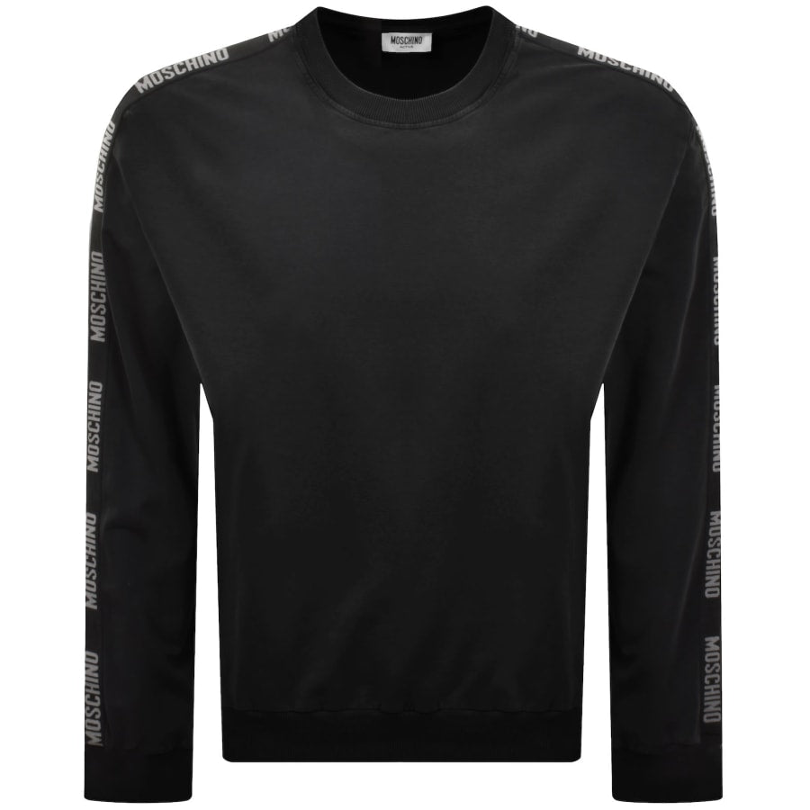 Moschino Active Logo Tape Sweatshirt Black