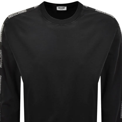 Moschino Active Logo Tape Sweatshirt Black
