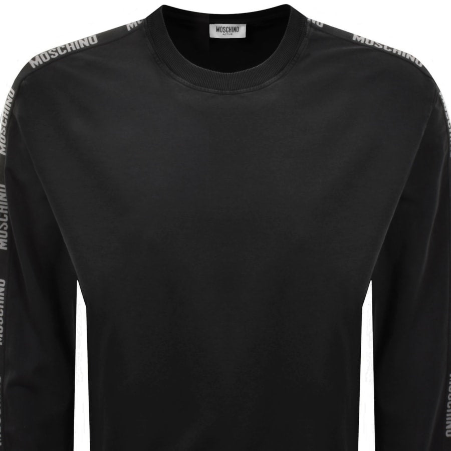 Moschino Active Logo Tape Sweatshirt Black