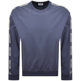 Moschino Active Logo Tape Sweatshirt Blue