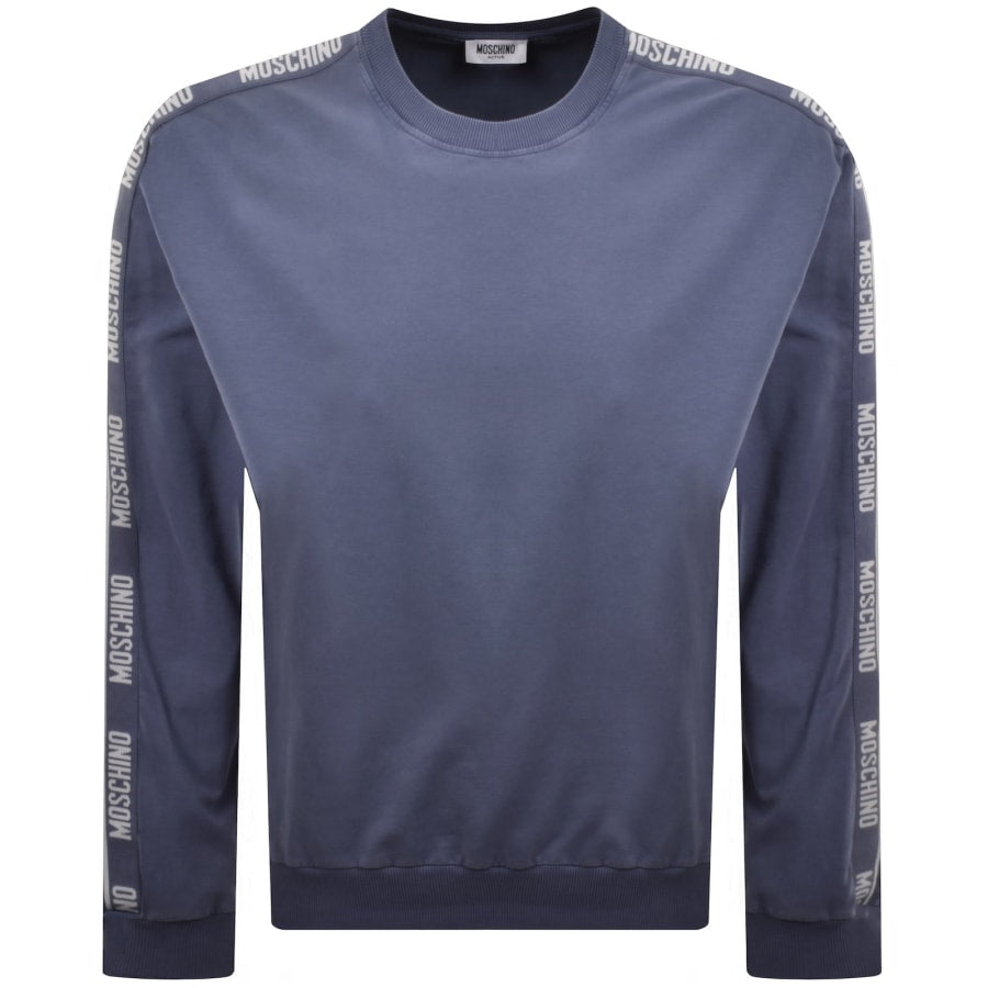 Moschino Active Logo Tape Sweatshirt Blue