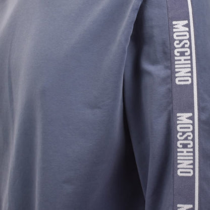 Moschino Active Logo Tape Sweatshirt Blue