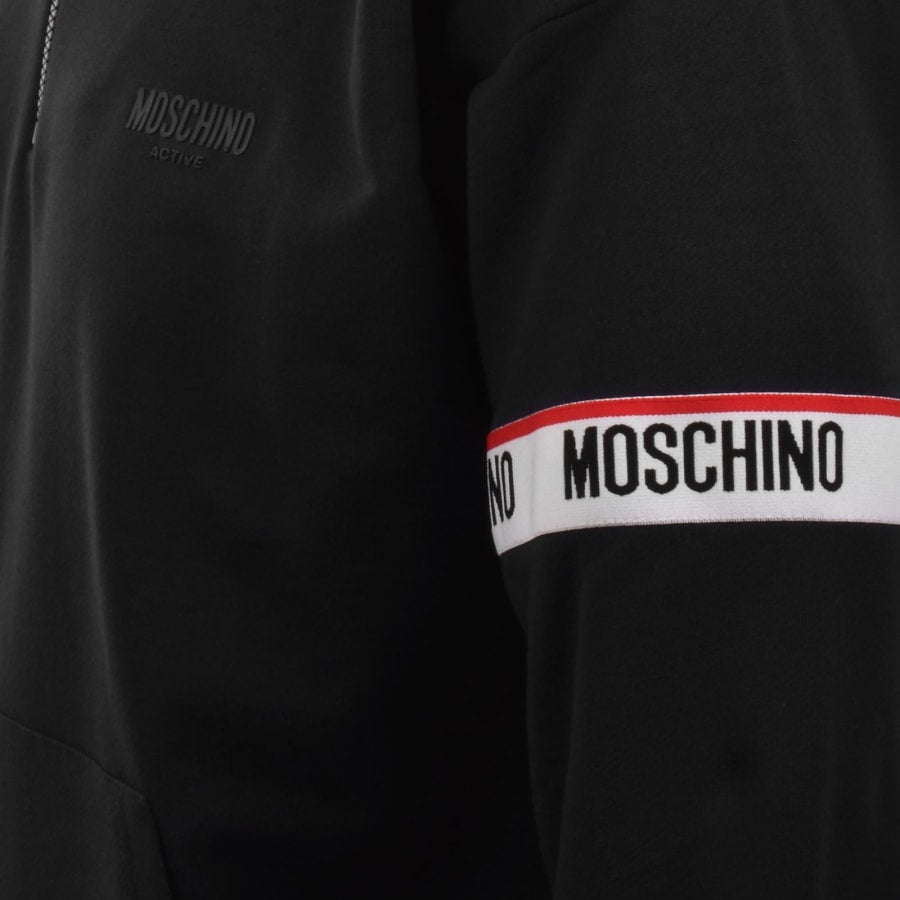 Moschino Active Zip Sweatshirt Black