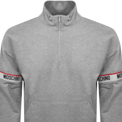 Moschino Active Zip Sweatshirt Grey