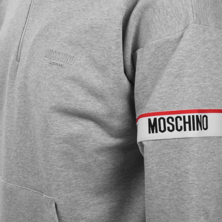 Moschino Active Zip Sweatshirt Grey