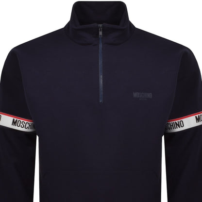 Moschino Active Zip Sweatshirt Navy