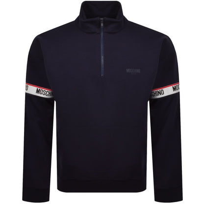 Moschino Active Zip Sweatshirt Navy