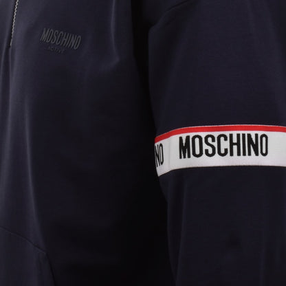 Moschino Active Zip Sweatshirt Navy