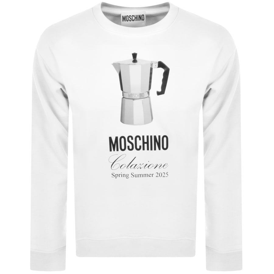 Moschino Breakfast Sweatshirt White