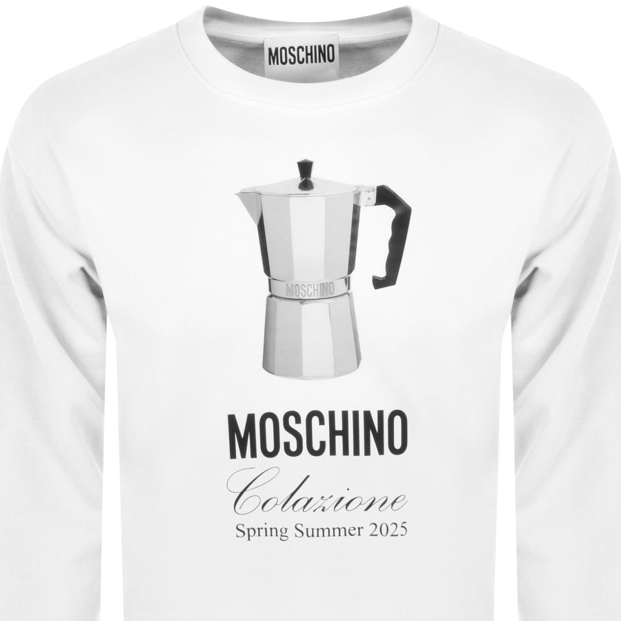 Moschino Breakfast Sweatshirt White
