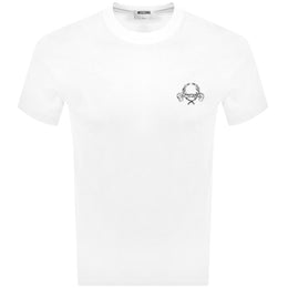Moschino Laurel Crown Logo T Shirt White