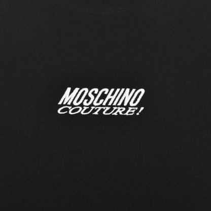 Moschino Logo T Shirt Black