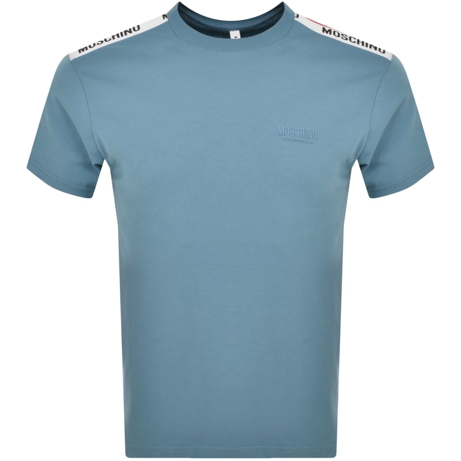 Moschino Logo T Shirt Blue