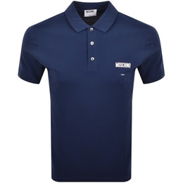 Moschino Short Sleeved Polo T Shirt Blue