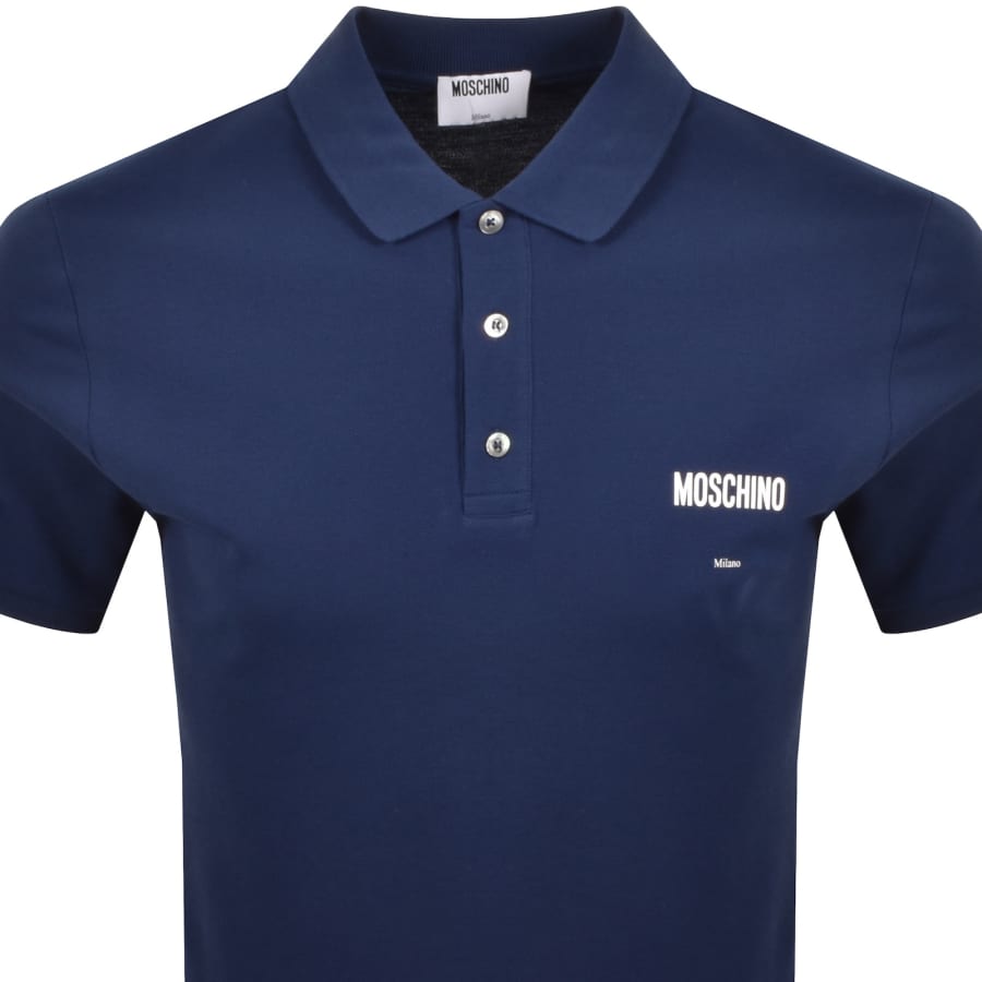 Moschino Short Sleeved Polo T Shirt Blue