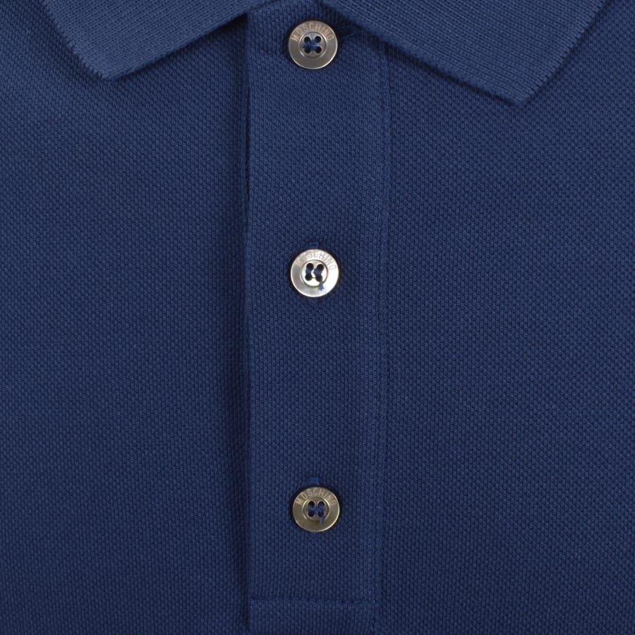 Moschino Short Sleeved Polo T Shirt Blue