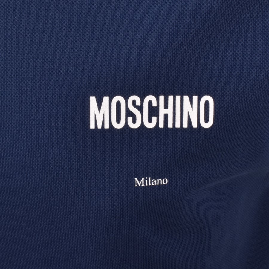 Moschino Short Sleeved Polo T Shirt Blue