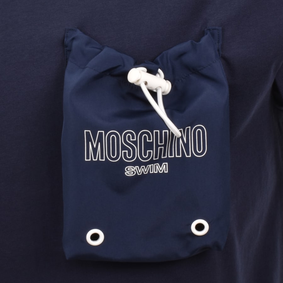 Moschino Swim Pocket T Shirt Navy