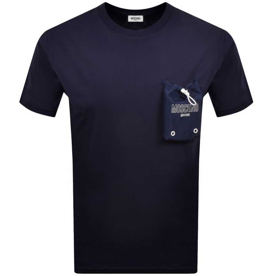 Moschino Swim Pocket T Shirt Navy