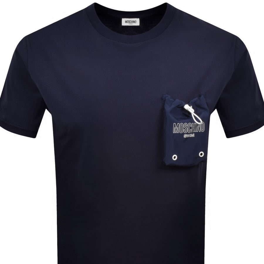 Moschino Swim Pocket T Shirt Navy