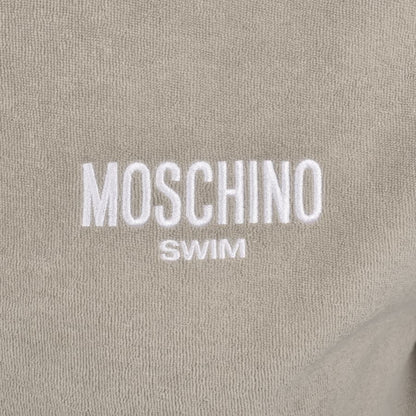 Moschino Swim Short Sleeved Polo T Shirt Beige